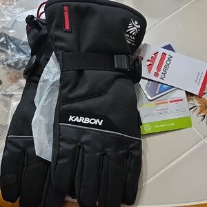 Karbon Black Men's Winter Gloves